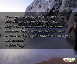 Now, you've got guys who haven't even