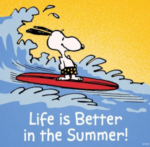 Summer quote via www.Facebook.com/Snoopy