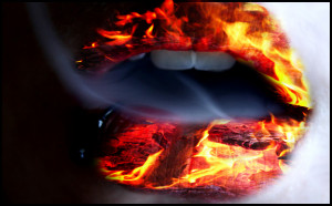 Fire lips by MilaDarkAngel