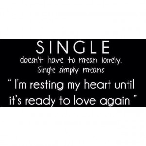 Not ready to love again...