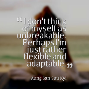 Quotes Picture: i don't think of myself as unbreakable perhaps i'm ...