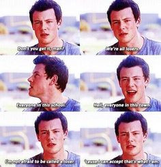 Wise words from Finn Hudson More