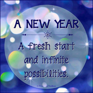 New year with fresh start Via Positivity Toolbox on Facebook