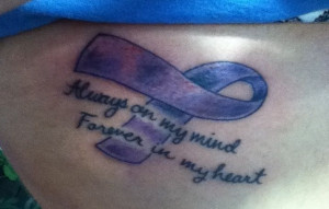 pancreatic cancer tattoo pancreatic cancer ribbon tattoo