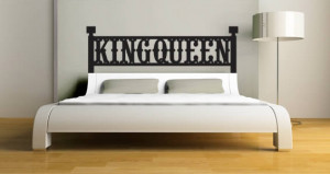King & Queen Headboard decals