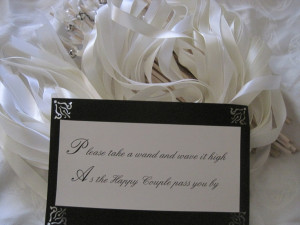 Wedding Wands, Single Ribbon wands with bell. $45.00, via Etsy. Cute ...