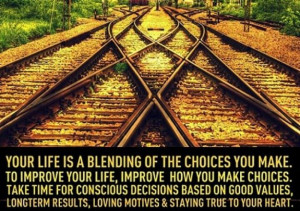 try to stay on the right track but you can usually get back on track ...