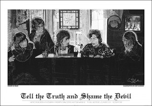 Rolling Stones Fine Art Poster - Tell The Truth And Shame The Devil