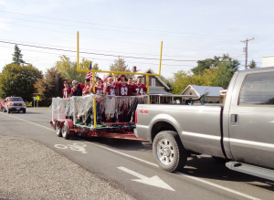their float during the homecoming parade Oct. 11. (Joel Harding photo ...