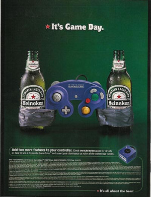 Heineken ads - Nintendo - it's game day