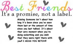Missing You Best Friend Quotes #1