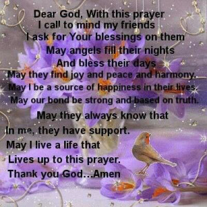 Prayer for my friends