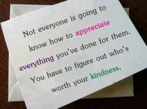 Appreciate Kindness