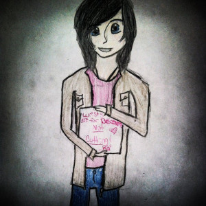Kellin Quinn doodle by bands-saved-me