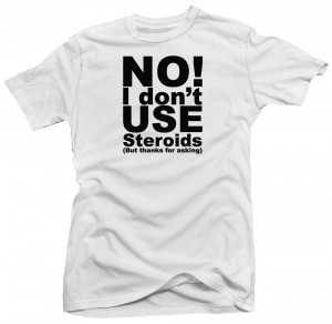 Details about No Steroids Funny Workout Gym Fitness Ego T shirt