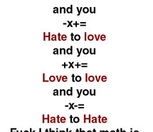 bipolar, hate, helvetica, love, math, typography
