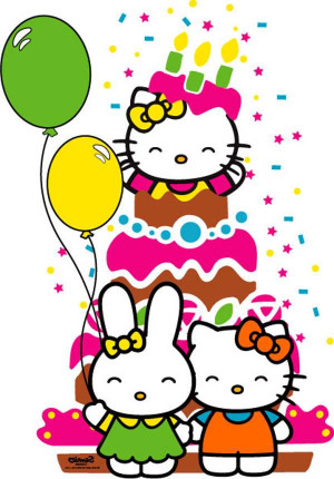 ... hello kitty hello kitty happy birthday label notre hello kitty fête