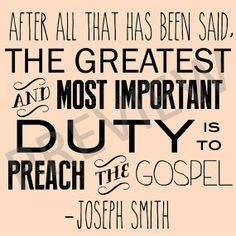 Downloadable Printable Missionary Work Quote - LDS Mormon Joseph Smith ...