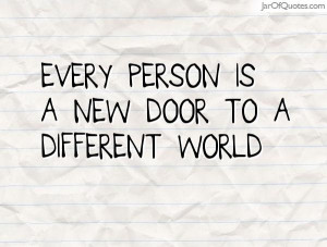 every-person-is-a-new-door-to-a-different-world