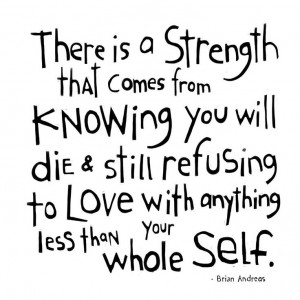 Refusing to love with anything less...
