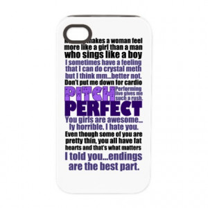 ... > Acapella Phone Cases > Pitch Perfect Quotes iPhone 4/4S Tough Case