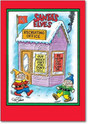 How does Santa obtain all his elves? He has a recruiting company, of ...