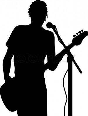 Man-With-Guitar-Silhouette-Stock-Vector-Clipart-Man-With-Guitar ...