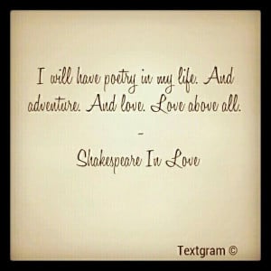 Shakespeare In Love. #quotes Print by K C