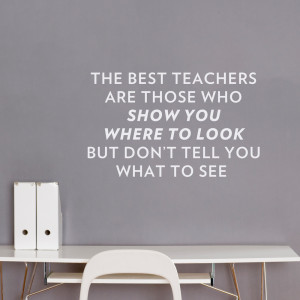 the best teachers wall quote decal