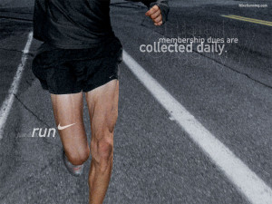... legs of a distance runner, I've always liked this motivational pic