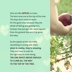 Girls Are Like Apples On Trees
