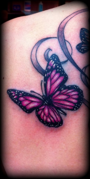 Purple Butterfly Tattoos