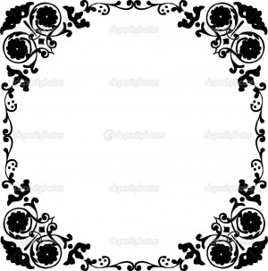 Black And White Flowers Vector