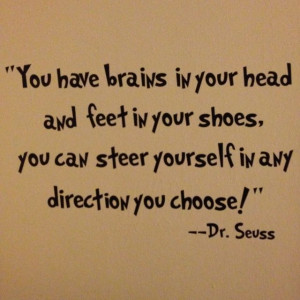 Dr Seuss quote. Inspiration!
