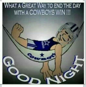 Very good day. dallas cowboys fans, blue and silver nation