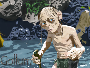 Gollum From Lord Of The Rings By Budcali