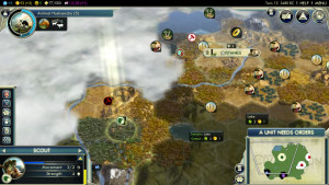 ... (3600BC): Discover Mining and start Animal Husbandry tech (8 turns