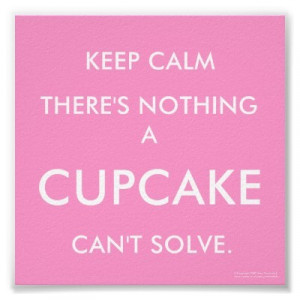 cupcake, cute, keep calm, pink, quotes