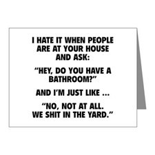 Do You Have A Bathroom? Note Cards (Pk of 10) for