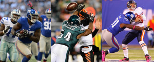 DE (4) - Jason Pierre-Paul, Justin Tuck, Brandon Graham, Damontre ...