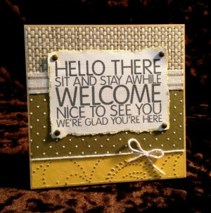 Welcome To Our Home - 5x5 Plaque - Wall and Tabletop Decor. $26.00 ...