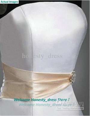 Belt White Wedding Dresses