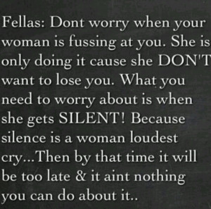 When a woman's fed up...