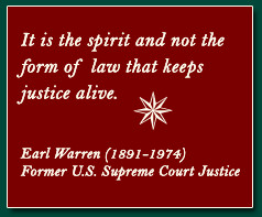Quote from former Chief Justice Earl Warren