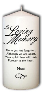 In Loving Memory Memorial Candle for Wedding Memorial Ceremonies Mom ...