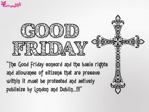 The Good Friday concord and the basic rights and allowance of ...