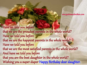 Daughter birthday quotes,happy birthday messages for daughter, cute ...