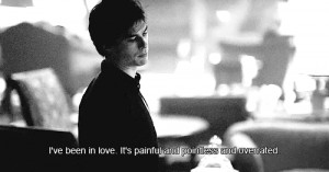 Damon has the same hot/cold attitude about love and relationships that ...