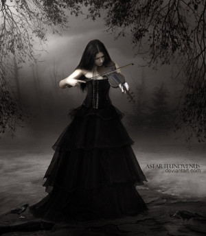 gothic violin by DenysRoqueDesign
