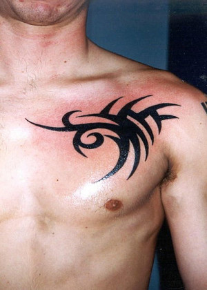 Tribal And Small Chest Tattoo Ideas, chest tattoo quotes, female ...